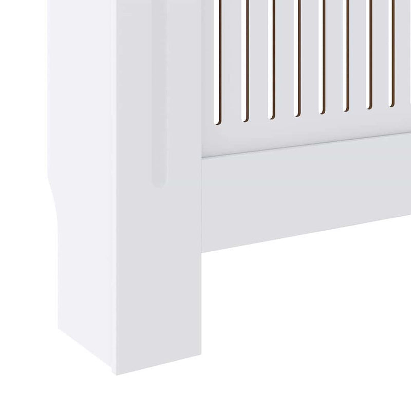 vidaXL Radiátor fedezék 2 pcs Fehér 205x20.5x81.5cm Faanyag