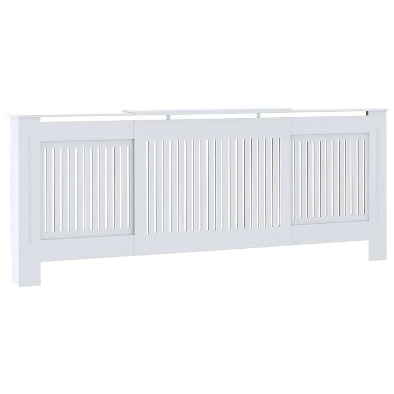 vidaXL Radiátor fedezék 2 pcs Fehér 205x20.5x81.5cm Faanyag