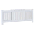 vidaXL Radiátor fedezék 2 pcs Fehér 205 x 20,5 x 81,5cm Faanyag
