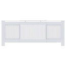 vidaXL Radiátor fedezék 2 pcs Fehér 205 x 20,5 x 81,5cm Faanyag