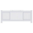 vidaXL Radiátor fedezék 2 pcs Fehér 205 x 20,5 x 81,5cm Faanyag