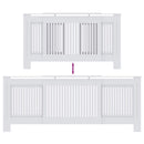vidaXL Radiátor fedezék 2 pcs Fehér 205 x 20,5 x 81,5cm Faanyag