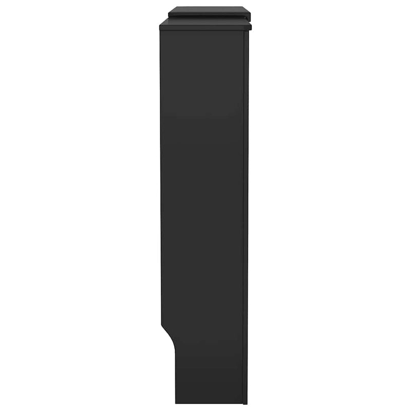 vidaXL Radiátor fedezék 2 pcs Fekete 205x20.5x81.5cm Faanyag