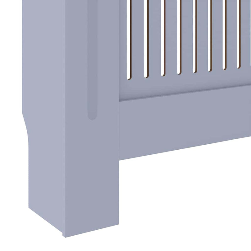 vidaXL Radiátor fedezék 2 pcs Szürke 205x20.5x81.5cm Faanyag