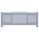 vidaXL Radiátor fedezék 2 pcs Szürke 205 x 20,5 x 81,5cm Faanyag