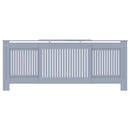 vidaXL Radiátor fedezék 2 pcs Szürke 205 x 20,5 x 81,5cm Faanyag