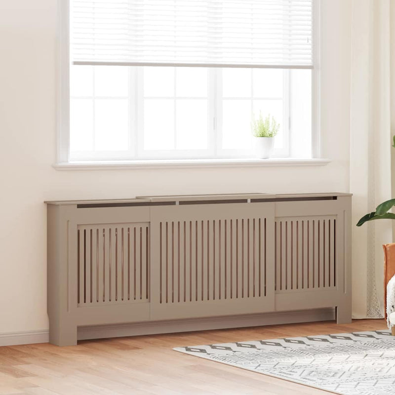 vidaXL Radiátor fedezék 2 pcs Barna 205x20.5x81.5cm Faanyag