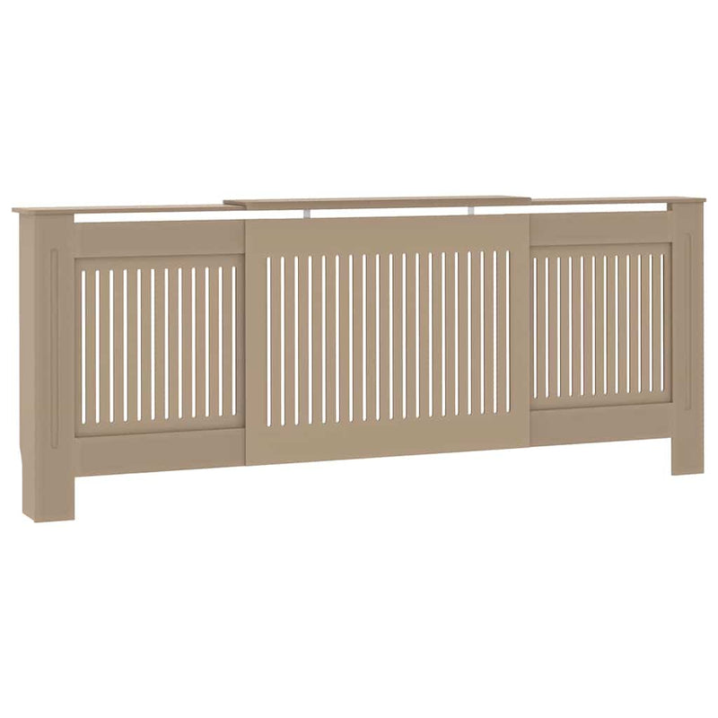 vidaXL Radiátor fedezék 2 pcs Barna 205x20.5x81.5cm Faanyag