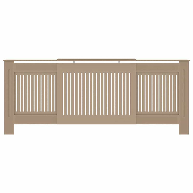 vidaXL Radiátor fedezék 2 pcs Barna 205x20.5x81.5cm Faanyag