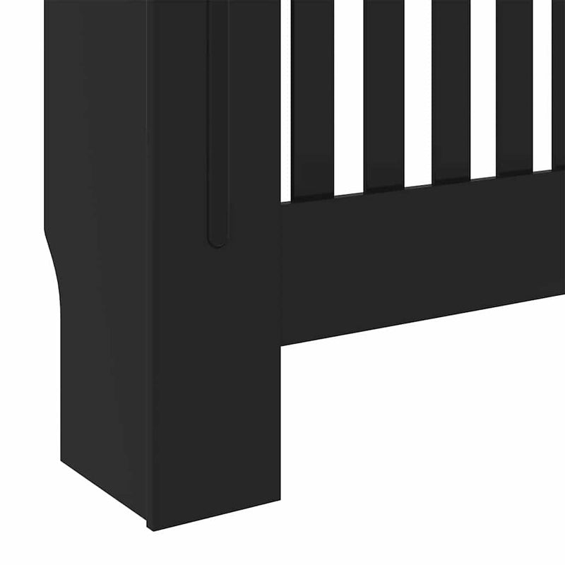 vidaXL Radiátor fedezék 2 pcs Fekete 78x19x81.5cm Faanyag