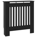 vidaXL Radiátor fedezék Fekete 78 x 19 x 81,5cm Faanyag