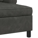 vidaXL PÁRÁS FOTEL párnával Fekete 91 x 157 x 91 cm Műbőr