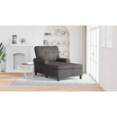 vidaXL PÁRÁS FOTEL párnával Fekete 91 x 157 x 91 cm Műbőr