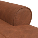 vidaXL PÁRÁS FOTEL párnával Barna 91 x 157 x 91 cm Műbőr