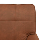 vidaXL PÁRÁS FOTEL párnával Barna 91 x 157 x 91 cm Műbőr