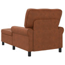 vidaXL PÁRÁS FOTEL párnával Barna 91 x 157 x 91 cm Műbőr