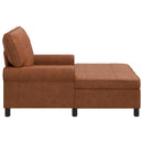 vidaXL PÁRÁS FOTEL párnával Barna 91 x 157 x 91 cm Műbőr