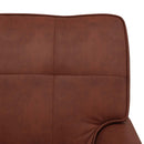 vidaXL PÁRÁS FOTEL párnával Fényes Barna 91 x 157 x 91 cm Műbőr