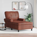 vidaXL PÁRÁS FOTEL párnával Fényes Barna 91 x 157 x 91 cm Műbőr