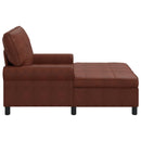 vidaXL PÁRÁS FOTEL párnával Fényes Barna 91 x 157 x 91 cm Műbőr