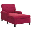 vidaXL PÁRÁS FOTEL párnával Bordó 91 x 157 x 91 cm Bársony