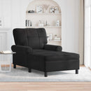 vidaXL PÁRÁS FOTEL párnával Fekete 91 x 157 x 91 cm Bársony