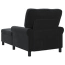 vidaXL PÁRÁS FOTEL párnával Fekete 91 x 157 x 91 cm Bársony