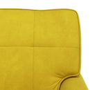 vidaXL PÁRÁS FOTEL párnával Sárga 91 x 157 x 91 cm Bársony