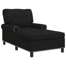 vidaXL PÁRÁS FOTEL párnával Fekete 91 x 157 x 91 cm szövet