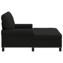 vidaXL PÁRÁS FOTEL párnával Fekete 91 x 157 x 91 cm szövet