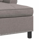 vidaXL PÁRÁS FOTEL párnával Tópszínű 91 x 157 x 91 cm szövet