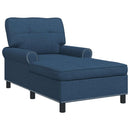 vidaXL PÁRÁS FOTEL párnával Kék 91 x 157 x 91 cm szövet