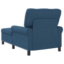 vidaXL PÁRÁS FOTEL párnával Kék 91 x 157 x 91 cm szövet