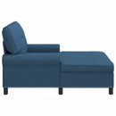 vidaXL PÁRÁS FOTEL párnával Kék 91 x 157 x 91 cm szövet