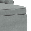 vidaXL Fotel Loungba Szoknyával párnával 3 pcs Világosszürke szövet
