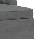 vidaXL Fotel Loungba Szoknyával párnával 3 pcs Sötétszürke szövet