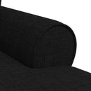 vidaXL Fotel Loungba Szoknyával párnával párnával 3 pcs Fekete szövet