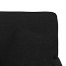 vidaXL Fotel Loungba Szoknyával párnával párnával 3 pcs Fekete szövet