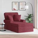 vidaXL Fotel Loungba Szoknyával párnával párnával 3 pcs Bordó szövet