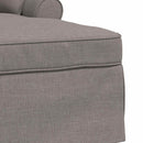 vidaXL Fotel Loungba Szoknyával párnával 3 pcs Tópszínű szövet