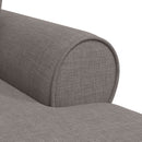 vidaXL Fotel Loungba Szoknyával párnával 3 pcs Tópszínű szövet