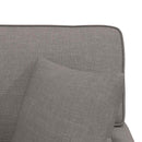vidaXL Fotel Loungba Szoknyával párnával 3 pcs Tópszínű szövet