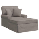 vidaXL Fotel Loungba Szoknyával párnával 3 pcs Tópszínű szövet