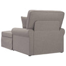 vidaXL Fotel Loungba Szoknyával párnával 3 pcs Tópszínű szövet