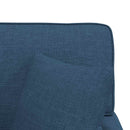 vidaXL Fotel Loungba Szoknyával párnával párnával 3 pcs Kék szövet