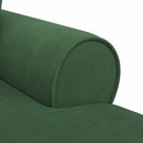 vidaXL Fotel Loungba Szoknyával 3 pcs Dzsungel zöld Bársonyos szövet