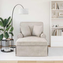 vidaXL Fotel Loungba Szoknyával Krémszínű 157 x 91 x 91 cm ARES