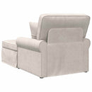 vidaXL Fotel Loungba Szoknyával Krémszínű 157 x 91 x 91 cm ARES