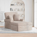 vidaXL Fotel Loungba Szoknyával párnával Bézs 157 x 91 x 91 cm ARES