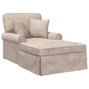 vidaXL Fotel Loungba Szoknyával párnával Bézs 157 x 91 x 91 cm ARES